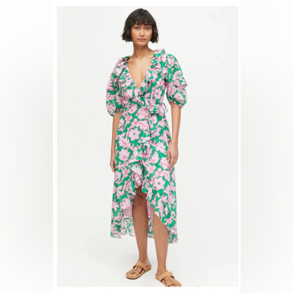 RHODE Lydia Cotton Wrap Dress - Medium
